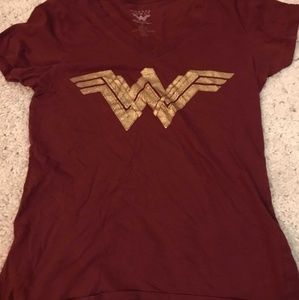 Maroon Wonder Woman Shirt